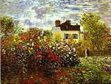 Monet's Garden at argenteuil by Claude Monet